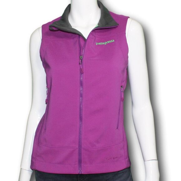 Patagonia W's Adze Vest Ikat Purple Polartec Windbloc Sz XS LN - Picture 1 of 9